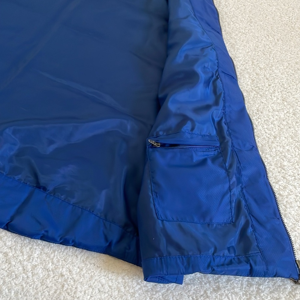 CHARTER CIUB QUILTED STAND COLLAR, ROYAL BLUE VEST- SIZE LARGE - Picture 10 of 14